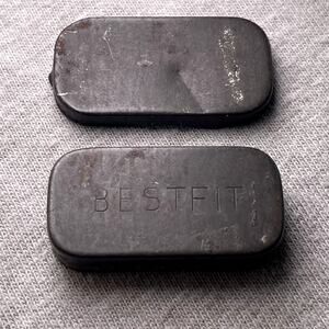 Miniature Mini Vintage Metal Tin Box Bestfit Container w/ Lid